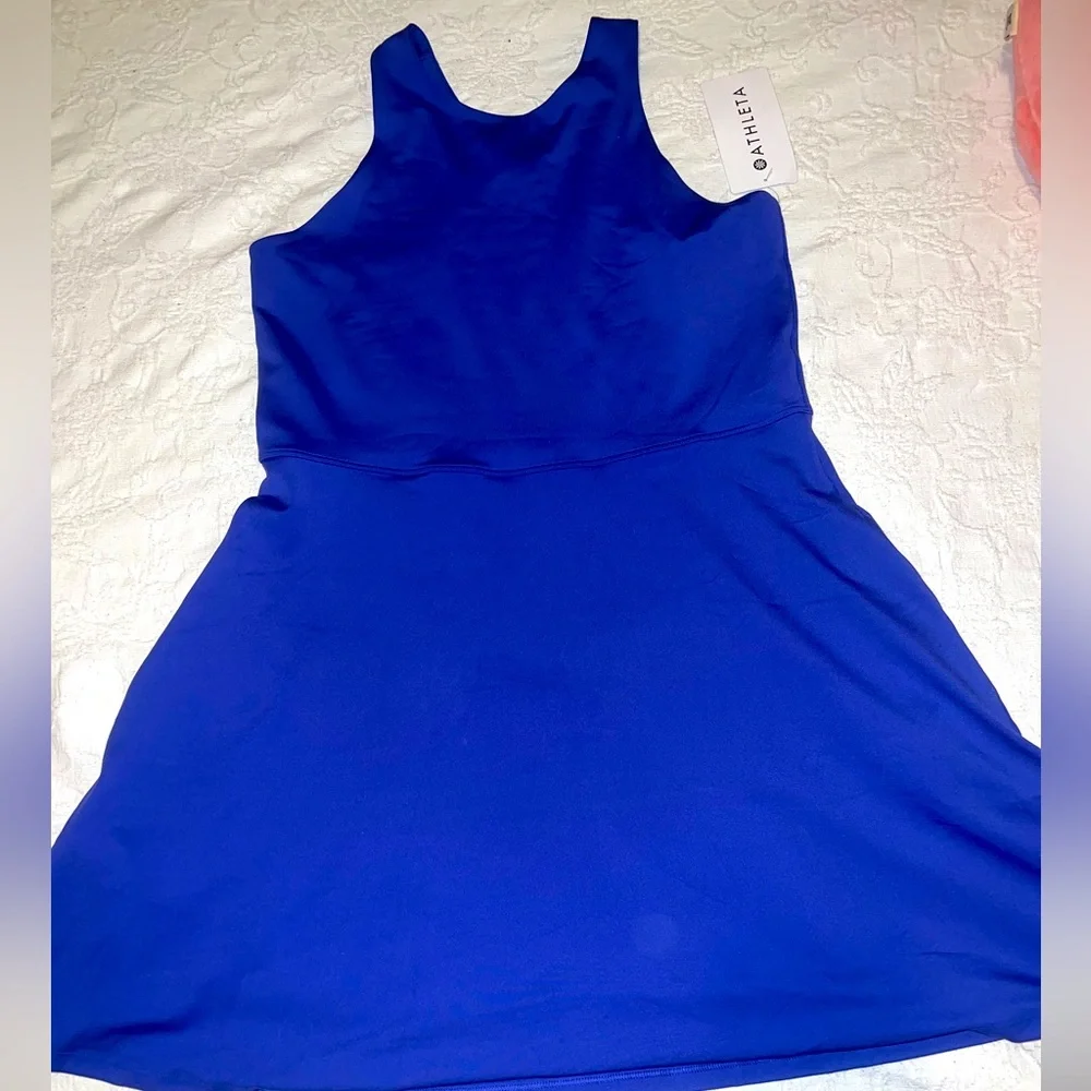 NWT ATHLETA CONSCIOUS DRESS SIZE L in LAZURITE BLUE - Picture 2 of 4